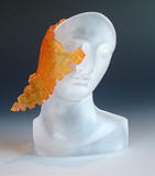 image of Merging glass sculpture made by Sue Hawker